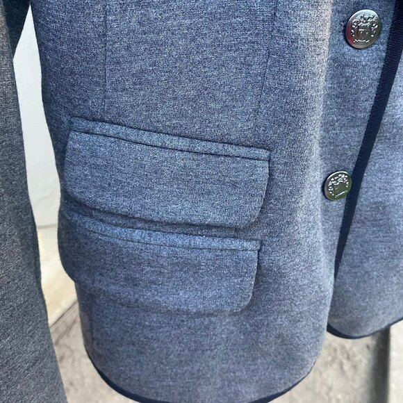 Gap The Academy Blazer Size 2 Dark Gray Fully Lined - Picture 3 of 12